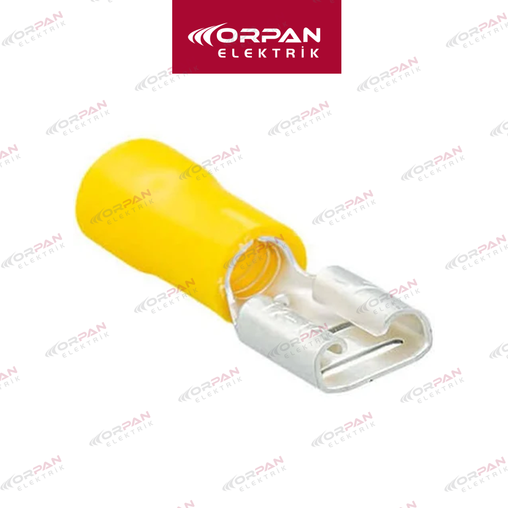 DİŞİ FASTON TİP İZOLELİ KABLO UCU (GFD - 5638)