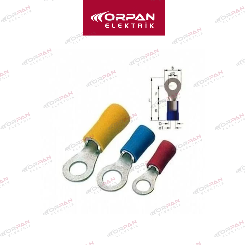 YUVARLAK TİP İZOLELİ KABLO UÇLARI (GYU - 610)