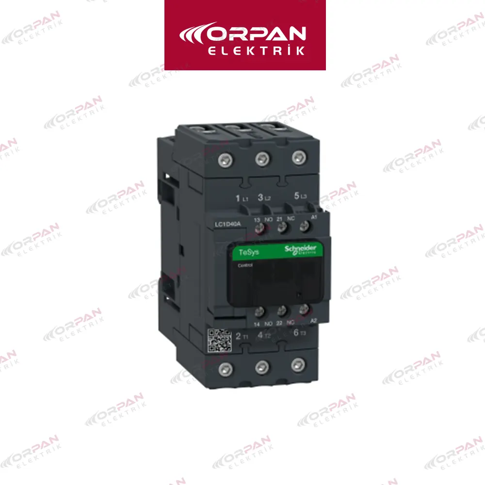  LC1-D40 AM7 KONTAKTÖR 40 A 1NO+1NC SCHNEİDER