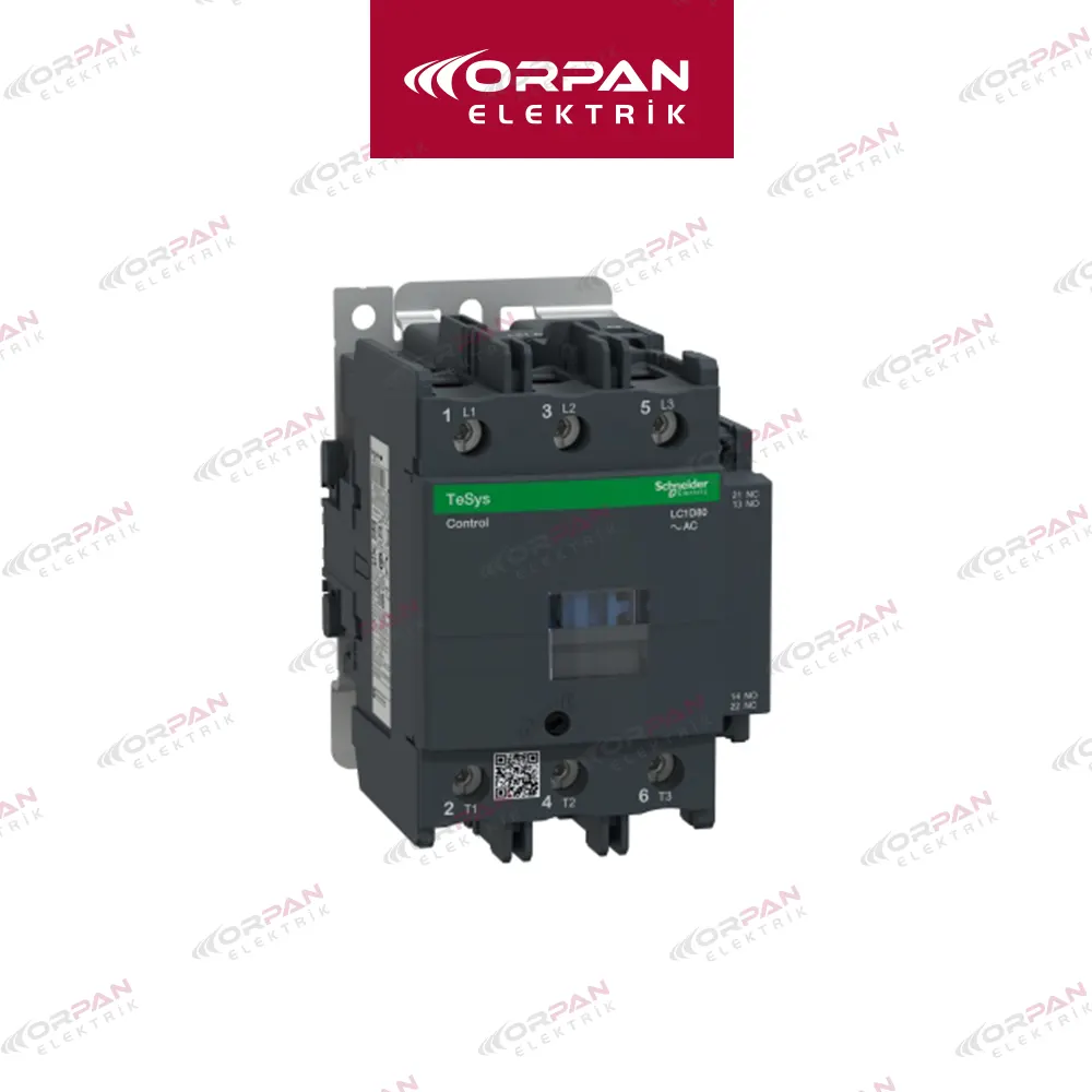 LC1-D80 M7 KONTAKTÖR 80 A 1NO+1NC SCHNEİDER