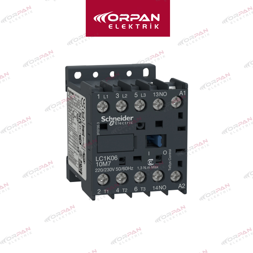 LC1-K0610M7 MİNİ KONTAKTÖR 6 A 1NO SCHNEİDER